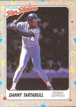 1988 Fleer Sticker Baseball Cards        034      Danny Tartabull